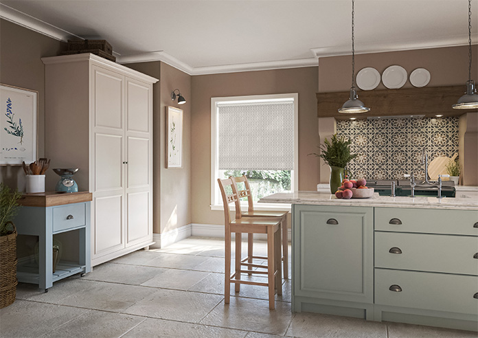 Geometric Tiles, Light Taupe - Twist&Fit Roller Blind - Image 7